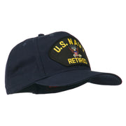 US Navy Retired Military Patched Cap