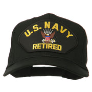 US Navy Retired Military Patched Cap