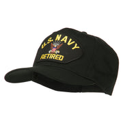 US Navy Retired Military Patched Cap