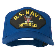 US Navy Retired Military Patched Cap