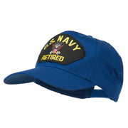 US Navy Retired Military Patched Cap