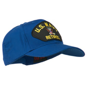 US Navy Retired Military Patched Cap