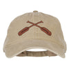 Crossed Paddles Embroidered Washed Cotton Cap