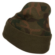 Army Veteran Letters Embroidered Camo Beanie