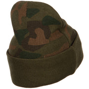 Army Veteran Letters Embroidered Camo Beanie