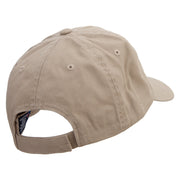 I'd Rather Be Watching Anime Embroidered Low Profile Dyed Cotton Twill Cap - Khaki OSFM