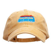 Retro Van Embroidered Unstructured Cotton Cap