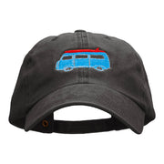 Retro Van Embroidered Unstructured Cotton Cap