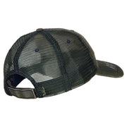 US Army Veteran Military Embroidered Low Cotton Mesh Cap