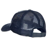 US Army Veteran Military Embroidered Low Cotton Mesh Cap