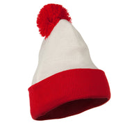 Red White Long Beanie