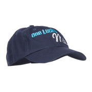 One Lucky Mr Embroidered Low Cap