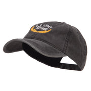 US Army Retired Emblem Embroidered Washed Cap