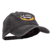 US Army Retired Emblem Embroidered Washed Cap