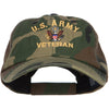 US Army Veteran Military Embroidered Enzyme Camo Cap