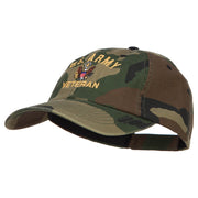 US Army Veteran Military Embroidered Enzyme Camo Cap