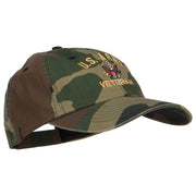 US Army Veteran Military Embroidered Enzyme Camo Cap