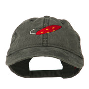 Fishing Red Walleye Lure Embroidered Washed Cap