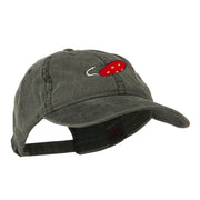 Fishing Red Walleye Lure Embroidered Washed Cap