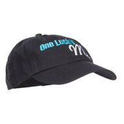 One Lucky Mr Embroidered Low Cap