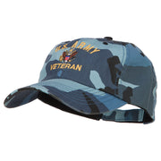 US Army Veteran Military Embroidered Enzyme Camo Cap