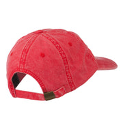 Fishing Red Walleye Lure Embroidered Washed Cap