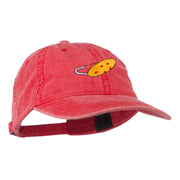 Fishing Red Walleye Lure Embroidered Washed Cap