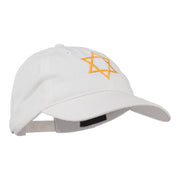 Star of David Embroidered Washed Dyed Cap