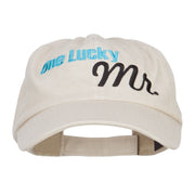 One Lucky Mr Embroidered Low Cap