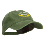 US Army Retired Emblem Embroidered Washed Cap