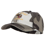 US Army Veteran Military Embroidered Enzyme Camo Cap