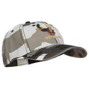 US Army Veteran Military Embroidered Enzyme Camo Cap