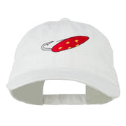 Fishing Red Walleye Lure Embroidered Washed Cap