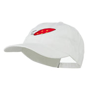 Fishing Red Walleye Lure Embroidered Washed Cap