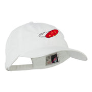 Fishing Red Walleye Lure Embroidered Washed Cap