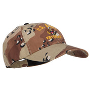 US Army Veteran Military Embroidered Enzyme Camo Cap