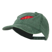 Fishing Red Walleye Lure Embroidered Washed Cap