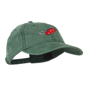 Fishing Red Walleye Lure Embroidered Washed Cap