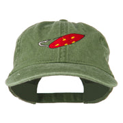 Fishing Red Walleye Lure Embroidered Washed Cap