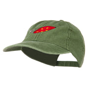 Fishing Red Walleye Lure Embroidered Washed Cap