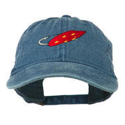 Fishing Red Walleye Lure Embroidered Washed Cap