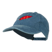 Fishing Red Walleye Lure Embroidered Washed Cap