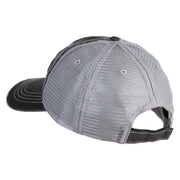 Succulent Arrangement Embroidered Low Profile Special Cotton Mesh Cap - Black OSFM