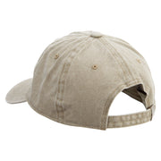 Cute Green Ghost Logo Cotton Twill Premium Pigment Dyed Cap - Khaki OSFM