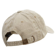 Cute Green Ghost Logo Cotton Twill Premium Pigment Dyed Cap - Khaki OSFM