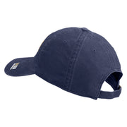 U.S. Army 24th Infantry Division Embroidered Washed Solid Pigment Dyed Cotton Twill Brass Buckle Cap - Navy OSFM