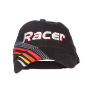 Racer Embroidered Deluxe Cotton Cap