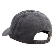 Cute Green Ghost Logo Cotton Twill Premium Pigment Dyed Cap - Black OSFM