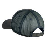 Succulent Arrangement Embroidered Low Profile Special Cotton Mesh Cap - Green OSFM