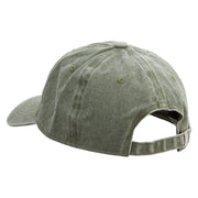 Cute Green Ghost Logo Cotton Twill Premium Pigment Dyed Cap - Olive OSFM